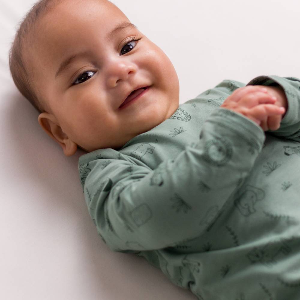 Extendable Organic Cotton Long Sleeve Bodysuit