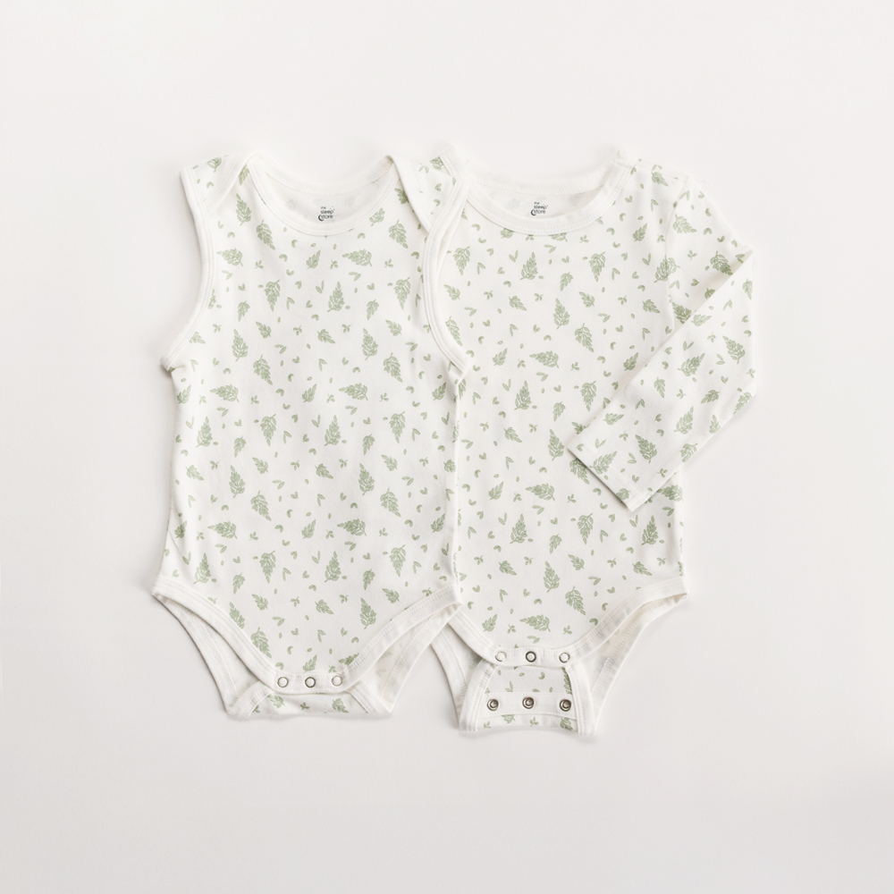 Extendable Organic Cotton Long Sleeve Bodysuit