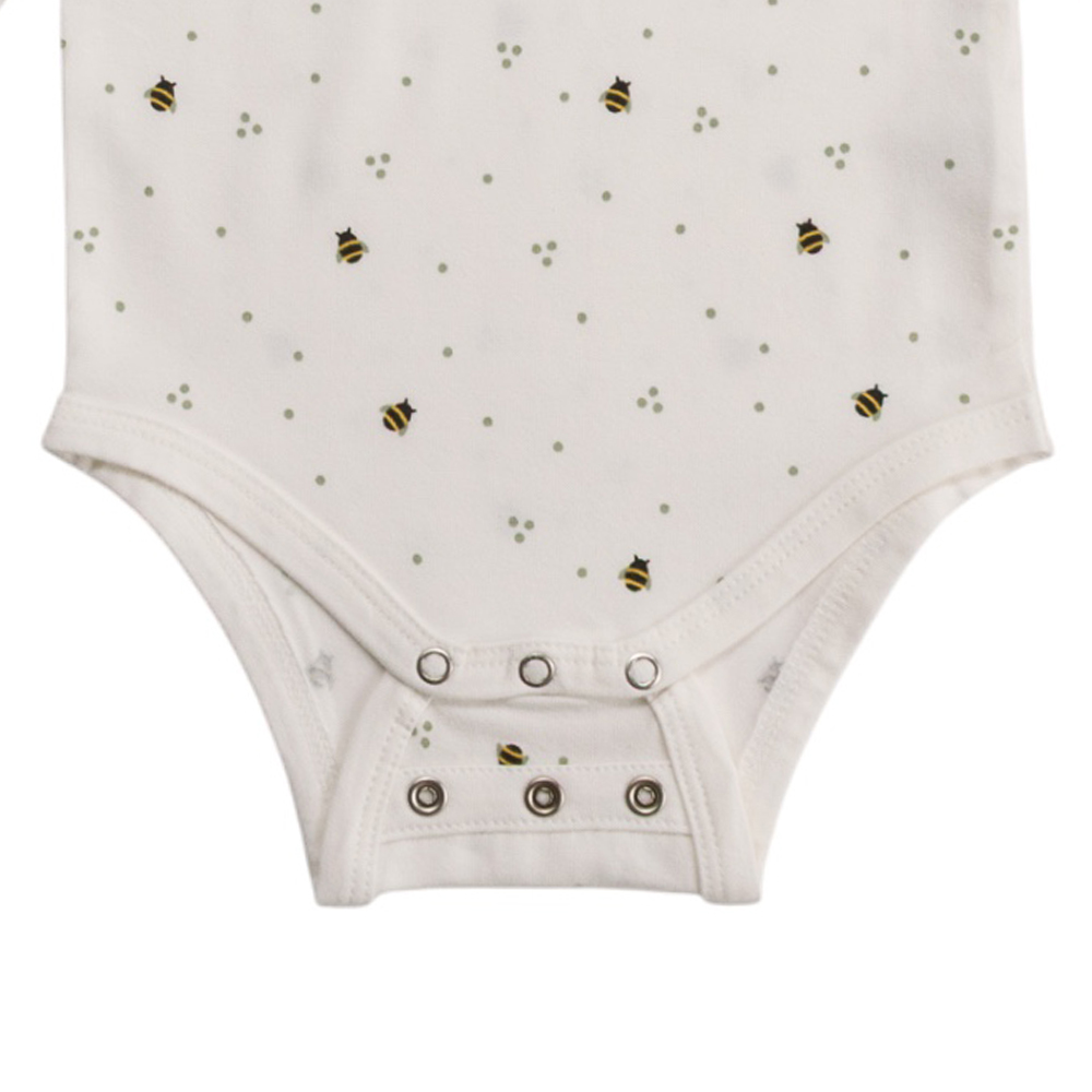 Extendable Organic Cotton Long Sleeve Bodysuit
