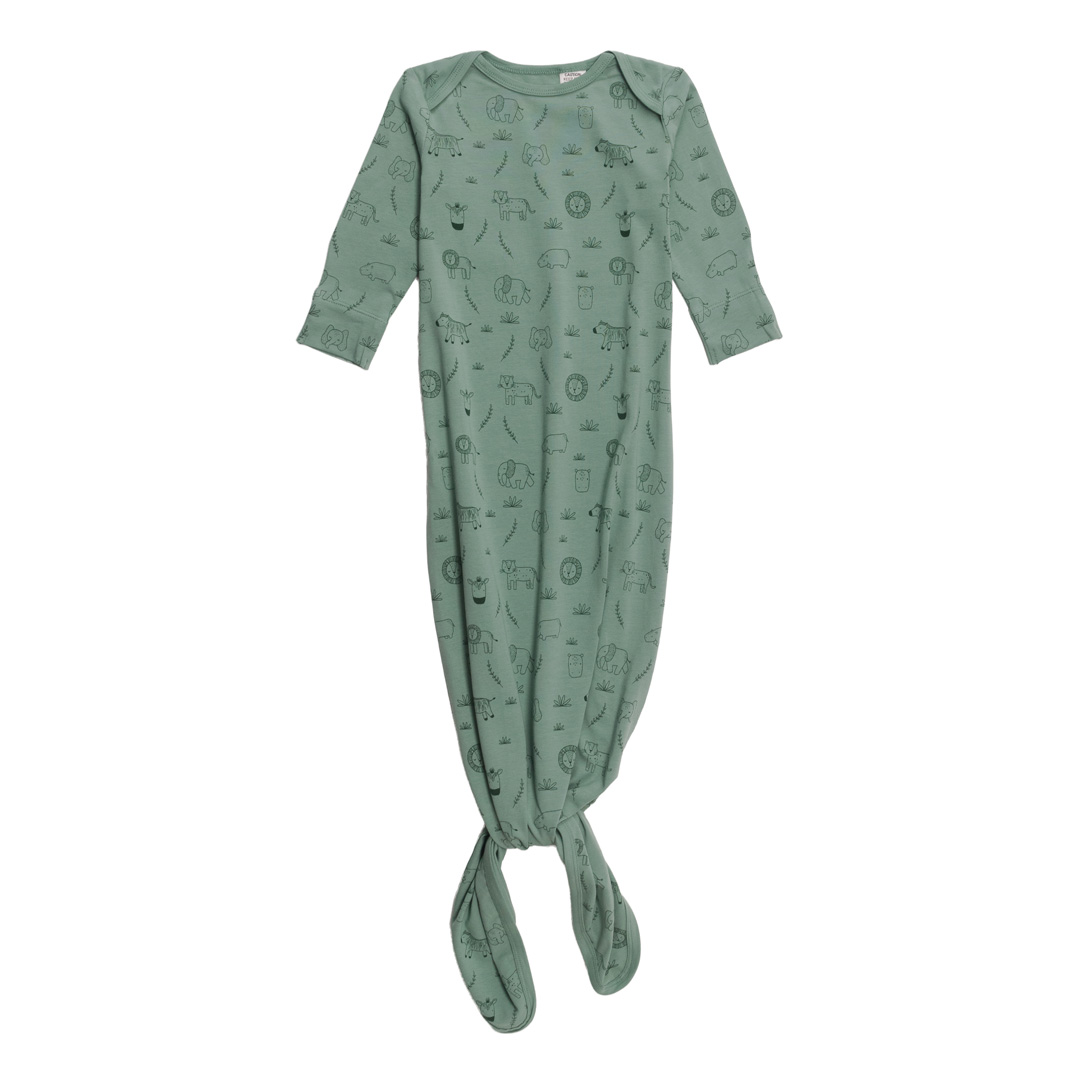 The Sleep Store Organic Cotton Knotted Gown The Sleep Store Organic Cotton Knotted Gown