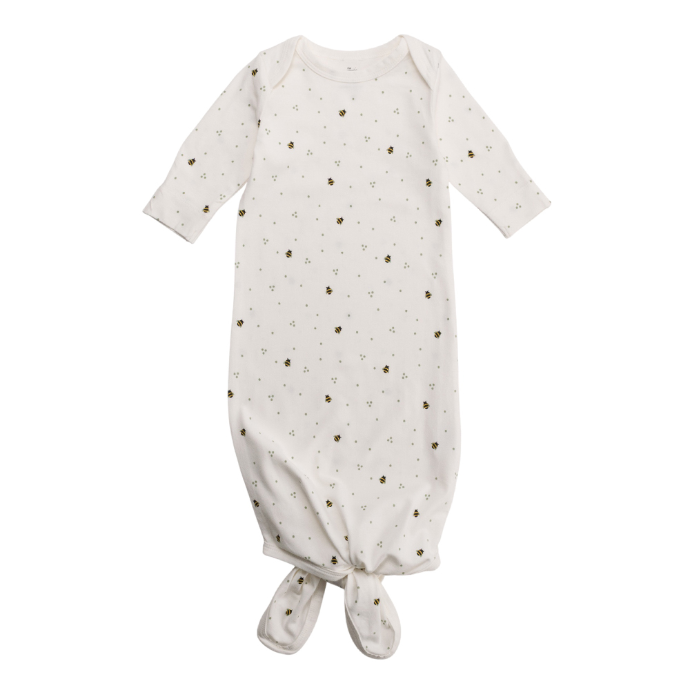 The Sleep Store Organic Cotton Knotted Gown The Sleep Store Organic Cotton Knotted Gown