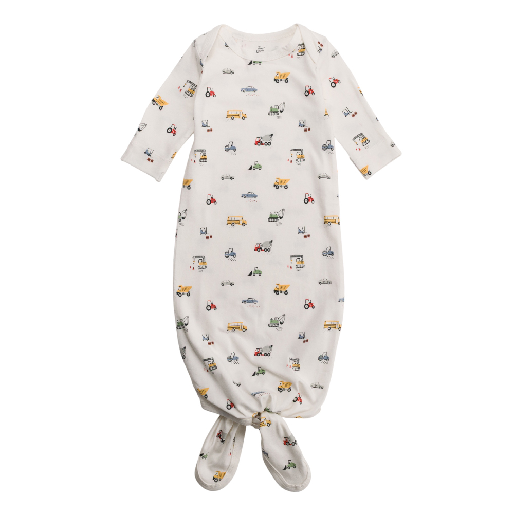 The Sleep Store Organic Cotton Knotted Gown The Sleep Store Organic Cotton Knotted Gown