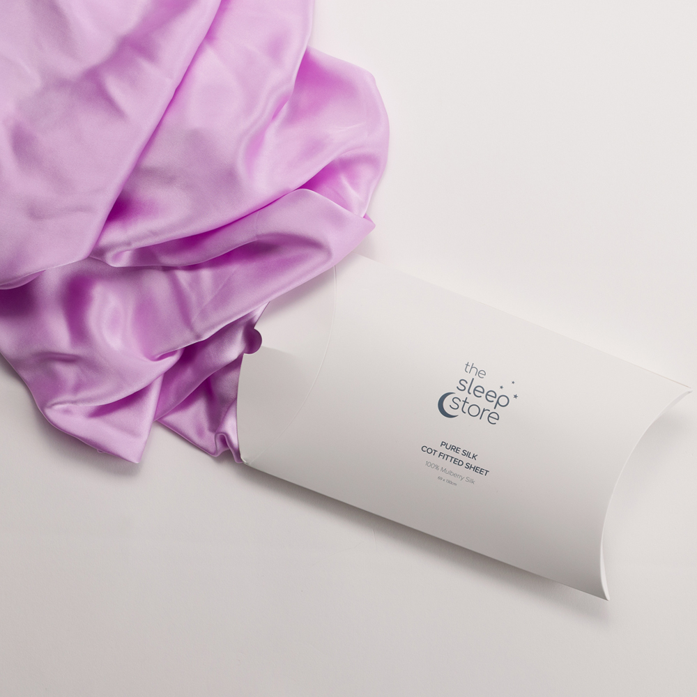 The  Sleep Store Mulberry Silk Cot Fitted Sheet