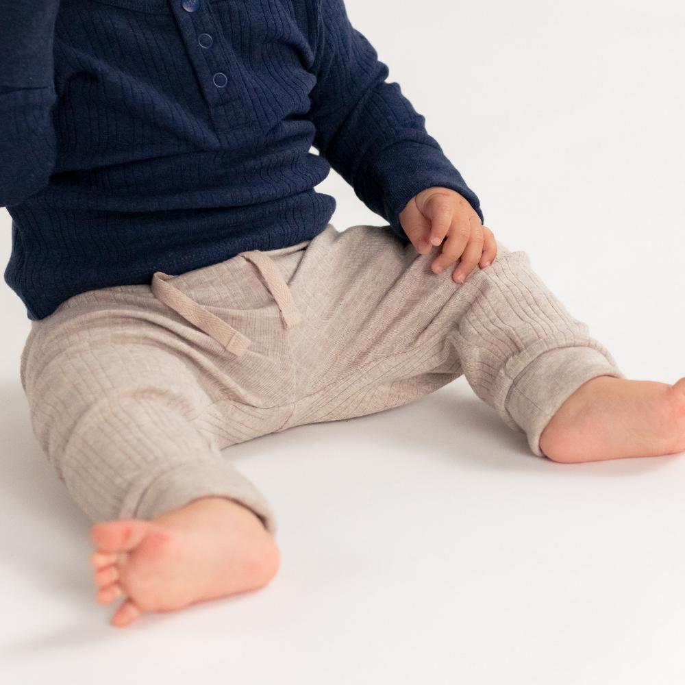 Woolbabe Merino/Organic Cotton Relaxed Pants - Daydream Collection