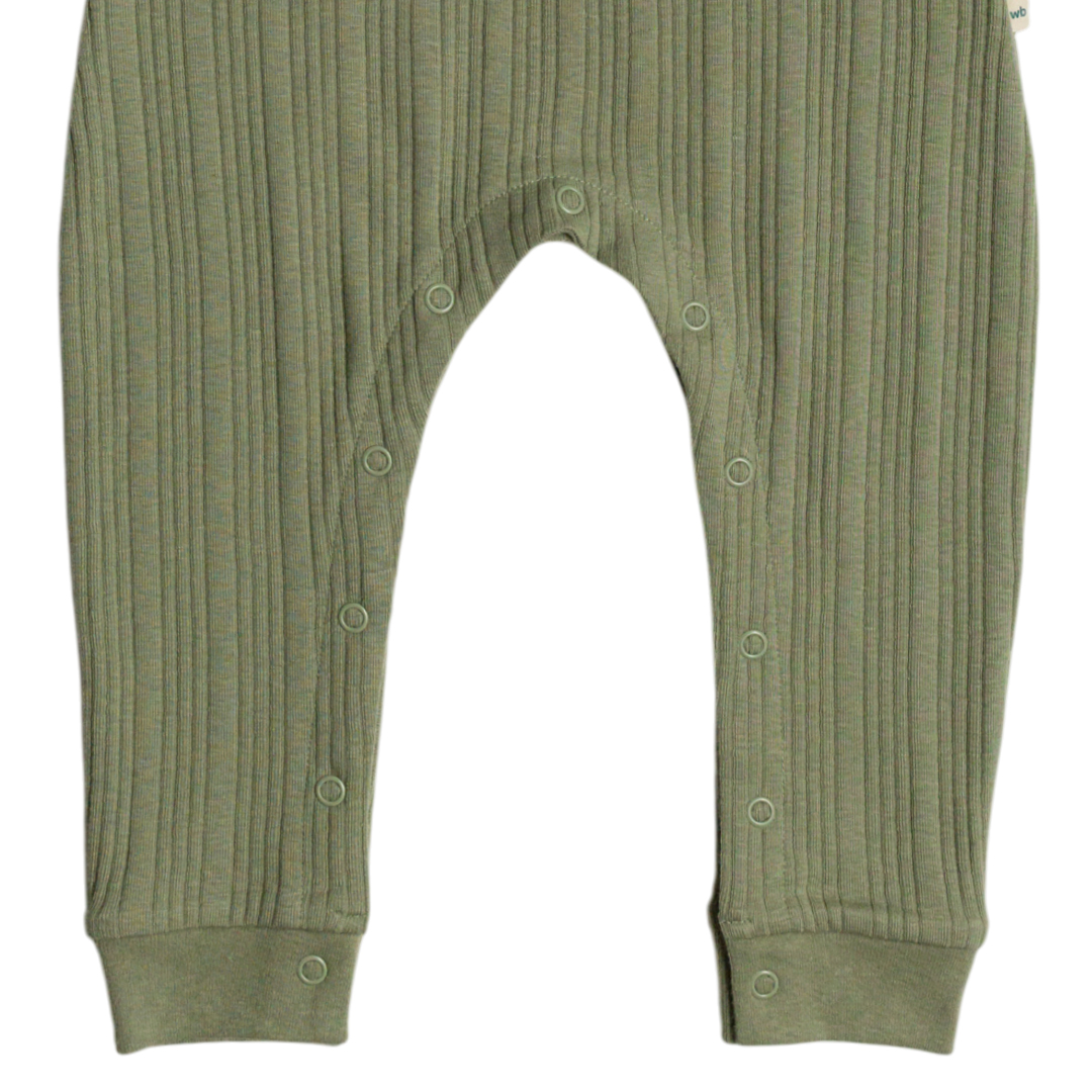 Woolbabe Merino/Organic Cotton Long Sleeve Henley Suit - Daydream Collection