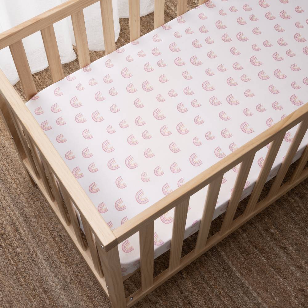 Squiggles Cotton Cot Fitted Sheet
