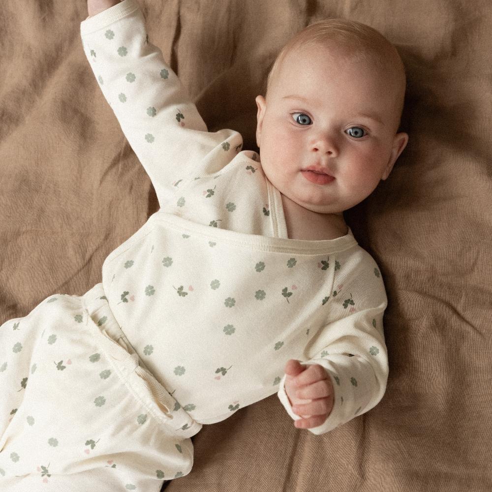 Nature Baby Long Sleeve Cotton Kimono Bodysuit