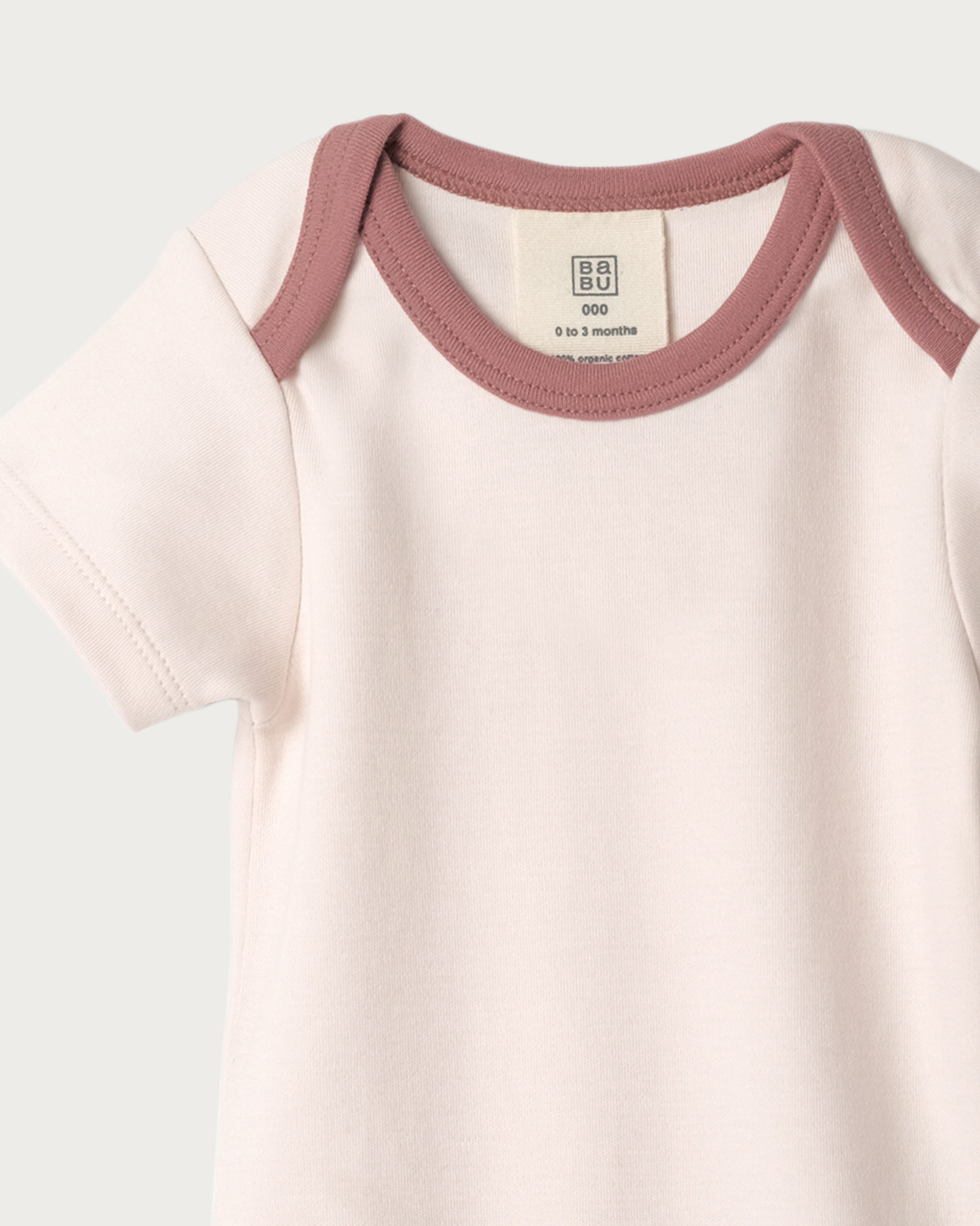 Babu Organic Cotton Short Sleeve Bodysuit - Clearance