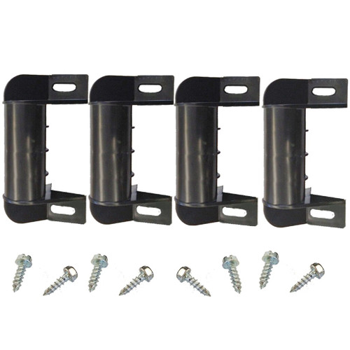 Four complete Storm Shield Universal Frame Adapter and mounting screws.