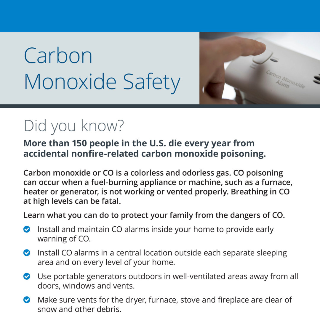 FEMA CO Safet Sheet - GenTent Safety Canopies