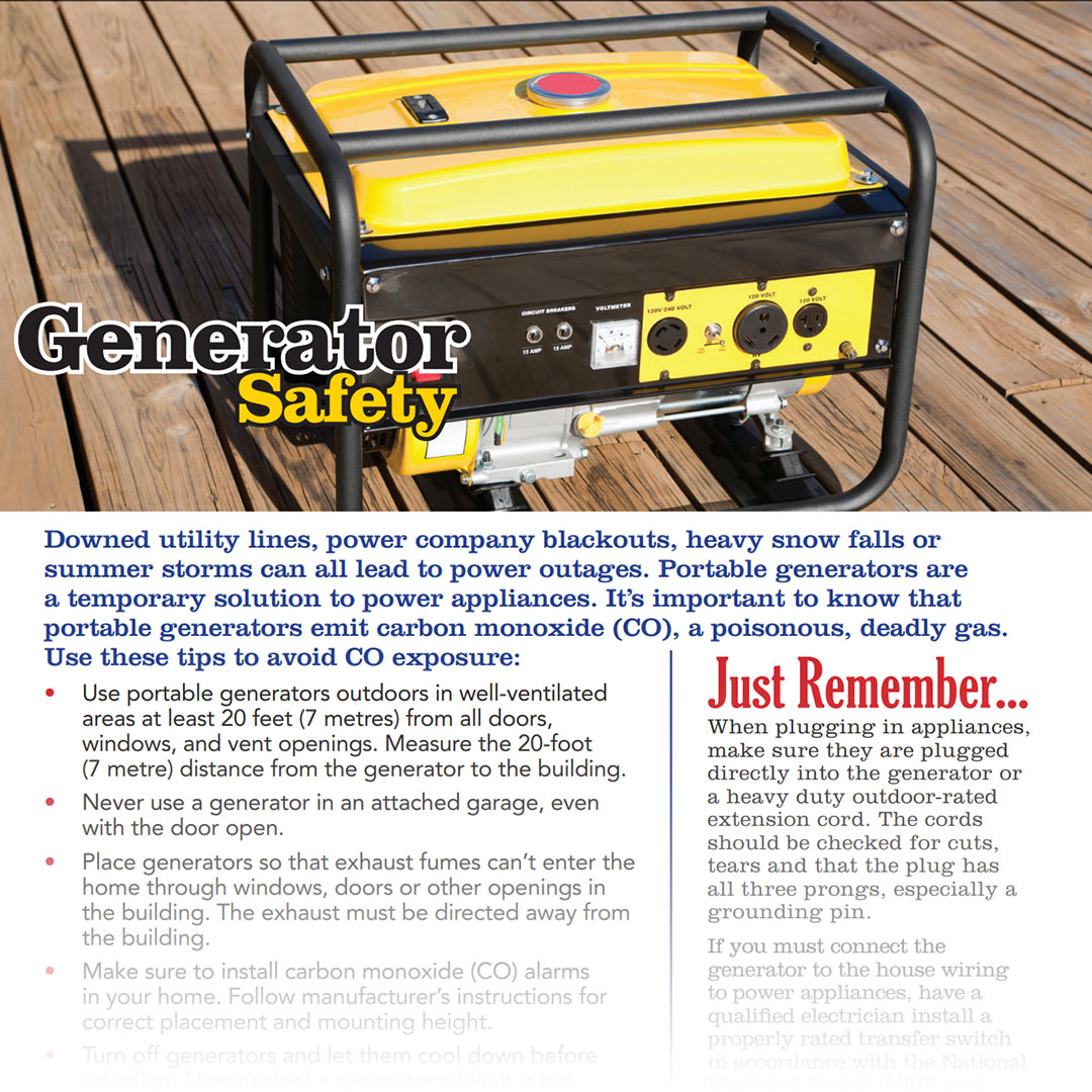 NFPA Generator Safety Sheet