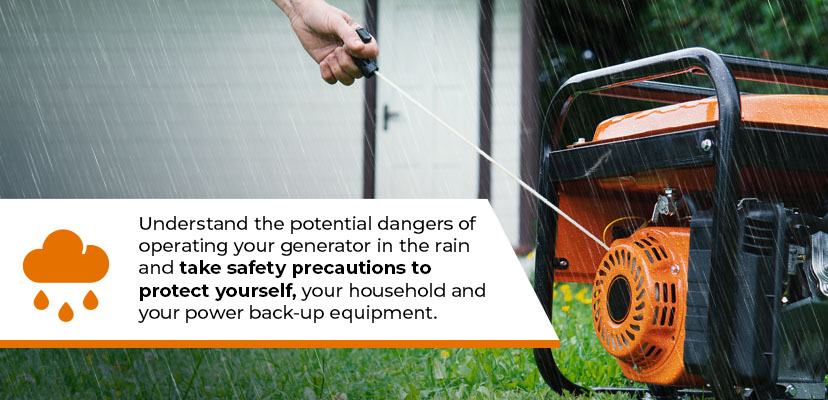 How To Run A Generator In The Rain www.gentent.com