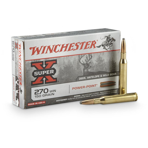 Winchester Super-X, .270 Winchester, PP, 150 Grain, 20 Rounds