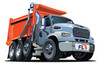 7' X 10' F/S Multi-Color Mesh Dump Truck Tarp