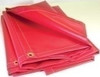 16' X 20' 13 oz.. Red Vinyl Flame Retardant Laminated Tarp