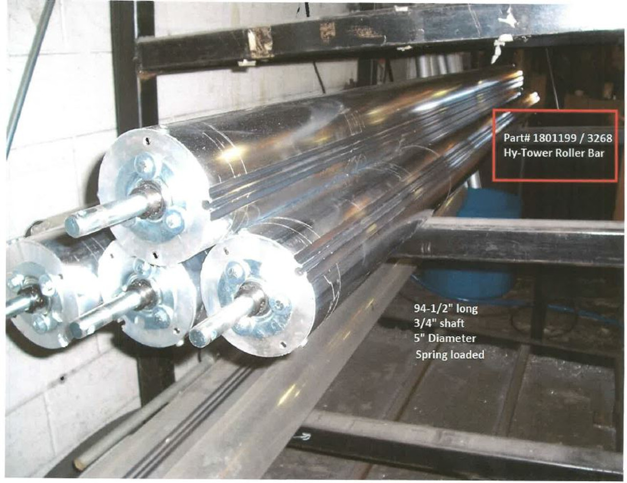 Roller Bar Assembly, Hy-Tower, Spring Loaded 