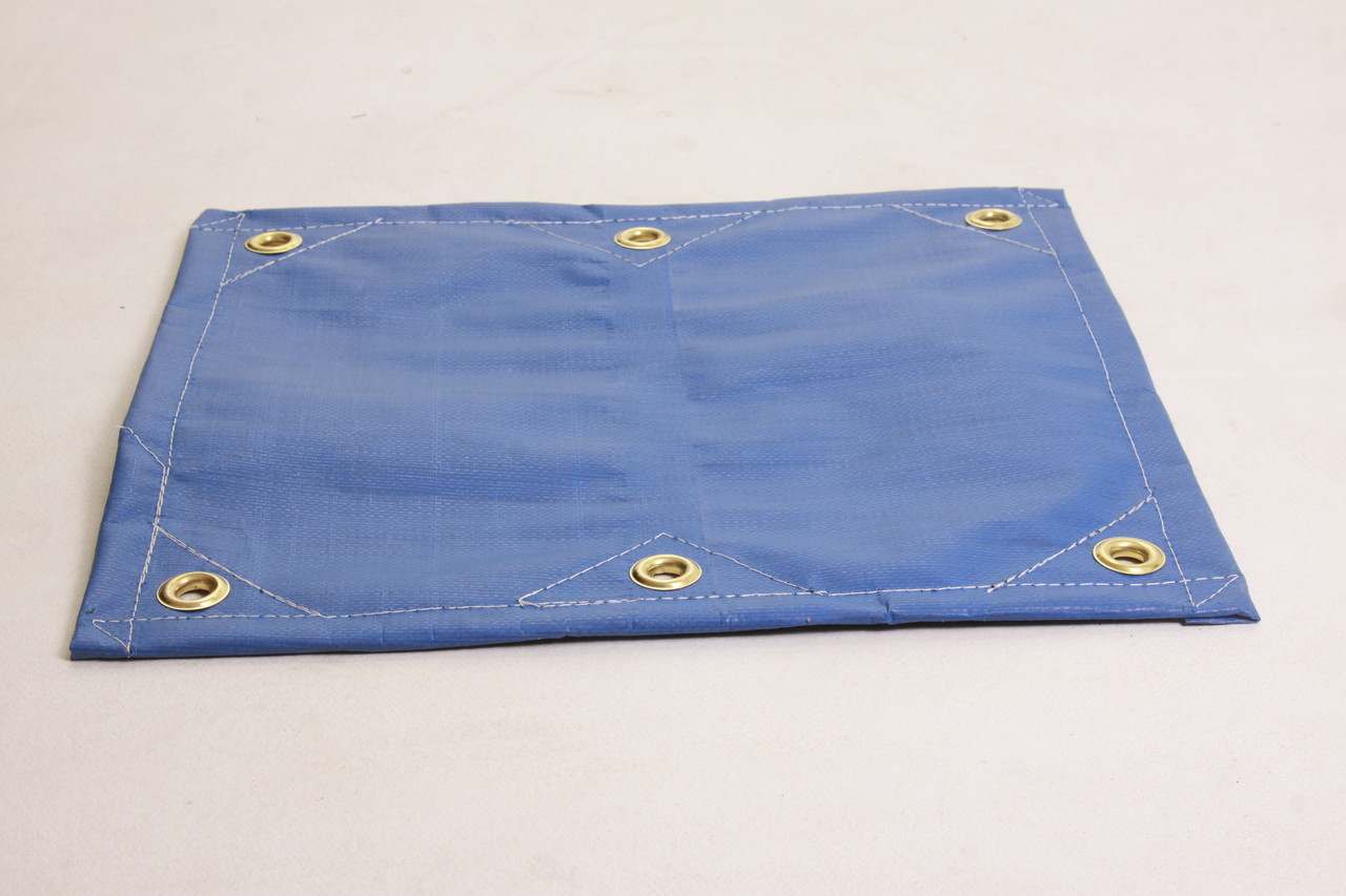 20 X 30 c/s Ultra Strong Royal Style Poly Tarp - Blue, with Reinforced Patches