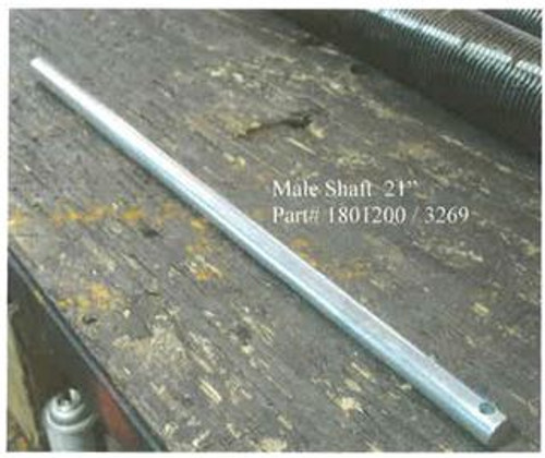 Hy-Tower Roller Bar Male Shaft, 21" long (20-3269/1801200)