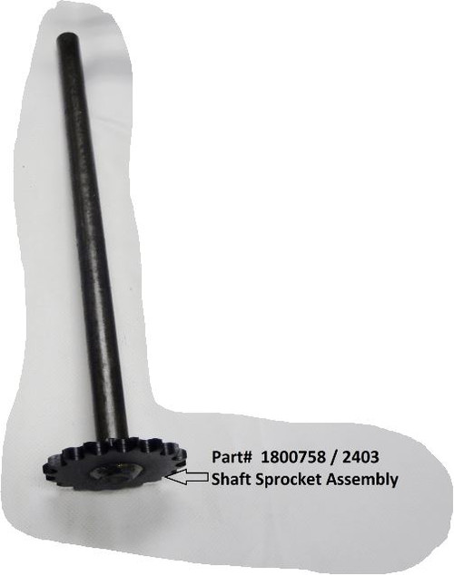 Shaft, Sprocket Assembly (20-2403/1800758)