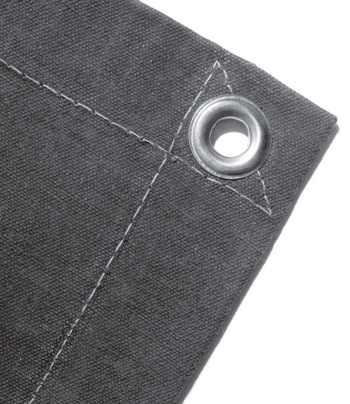 8' X 12' Cut Size 12 oz. Noble Canvas Tarp, Grommets 3' Apart