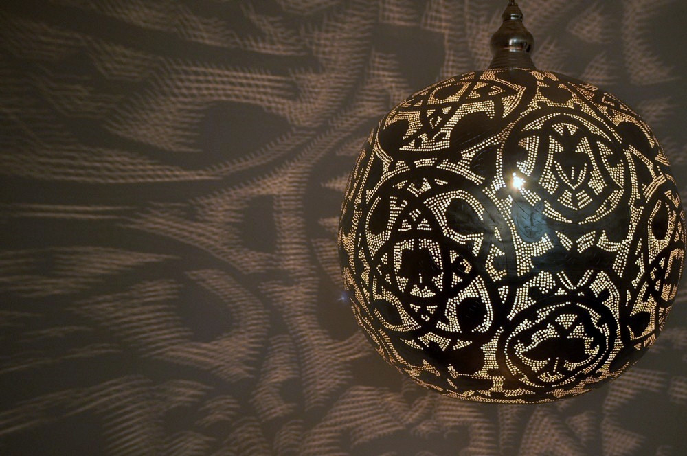 Large Moroccan Brass Pendant Lantern – Unique and Exotic Lighting
