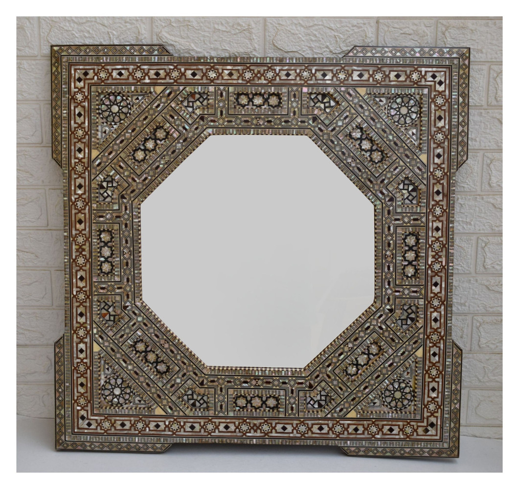 Moroccan Mother of Pearl Mirror 29 in
