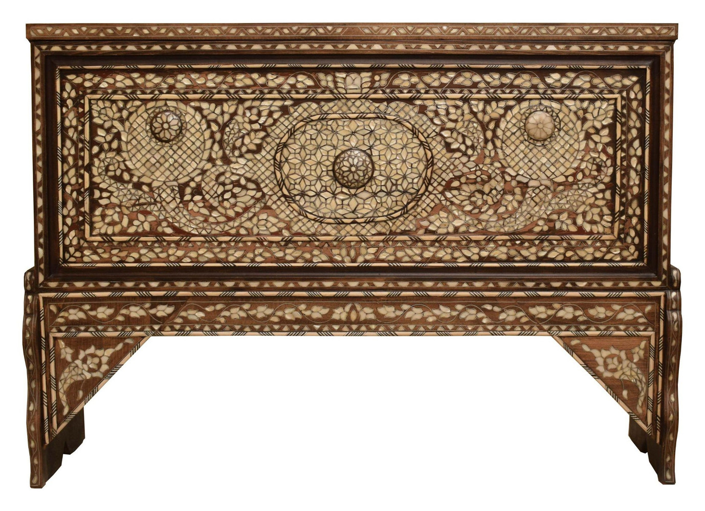 Syrian Mother of Pearl Inlay Chest 40.5″