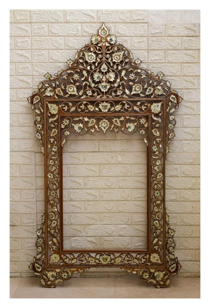 Syrian Mother of Pearl Inlay Mirror 63″