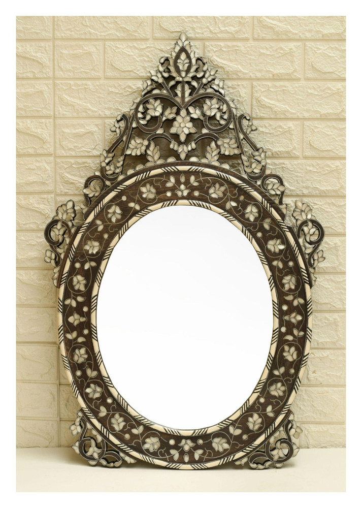 Syrian Mother of Pearl Inlay Mirror 34″