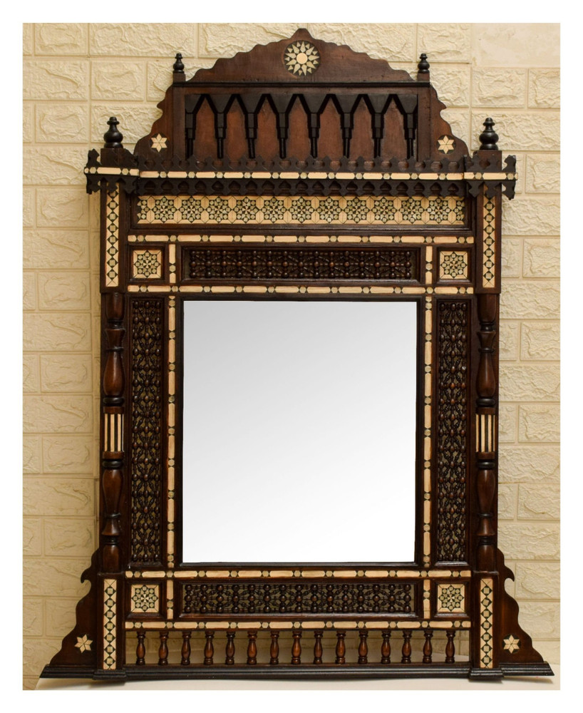 Syrian Mother of Pearl Inlay Mirror 46×30″