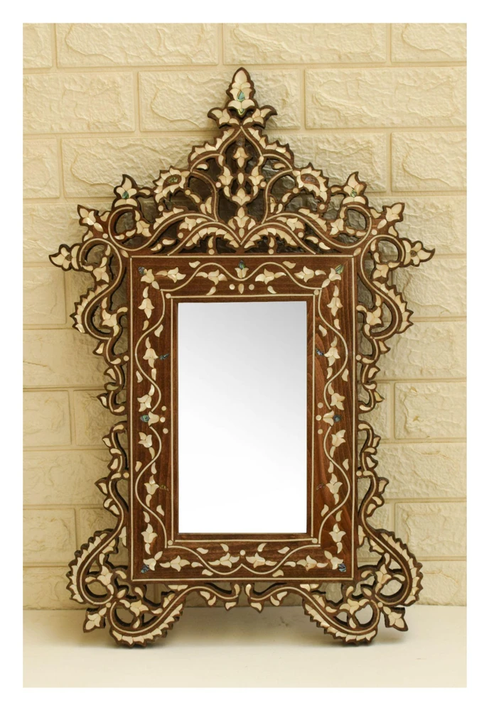 Syrian Mother of Pearl Mirror 27 in