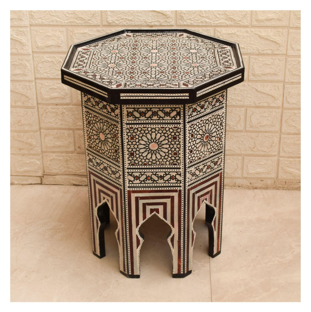Rosette Octagonal Side Table