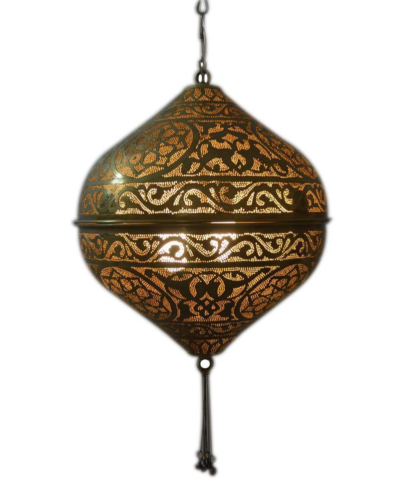 brass Moroccan pendant light
