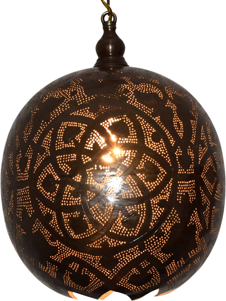 globe bronze pendant light