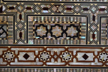 Square Moroccan Mother of Pearl Mirror Frame — view 7