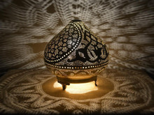 handcrafted brass lamp
