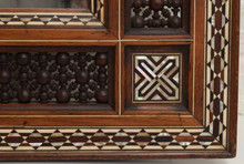 Vintage Landscape Mashrabiya Mirror with Mother of Pearl — view 7