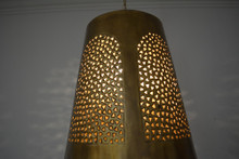 rustic gold pendant light