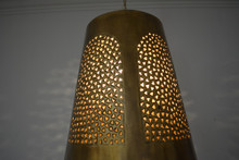 rustic gold pendant light