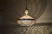 Moroccan bedroom lighting