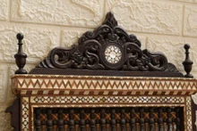 Mashrabiya Mother of Pearl Mirror 40 in — detail 3