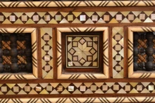 Mashrabiya Mother of Pearl Mirror 40 in — detail 5