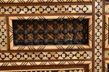 Mashrabiya Mother of Pearl Mirror 40 in — detail 6