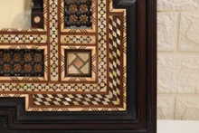 Mashrabiya Mother of Pearl Mirror 40 in — detail 8