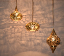 Customizable Moroccan pendant lamps