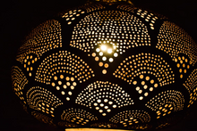 Moroccan outdoor porch chandelier pendant lamp, suspended as a ceiling light to illuminate exterior entryways with boho-inspired charm.