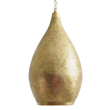 Moroccan Brass Pendant Lighting Over Kitchen Island – Handcrafted hanging light with intricate pierced design, perfect for adding warm ambience and exotic charm to dining areas or kitchen islands.