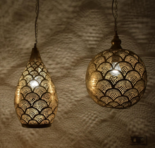 Bohemian brass ceiling fixture for kitchen or living space
