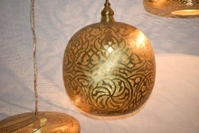 Elegant Moroccan pendant cluster for foyer ceiling lighting