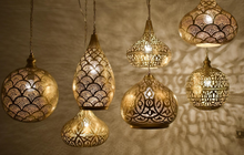 Handmade Moroccan multi pendant chandelier for foyer lighting